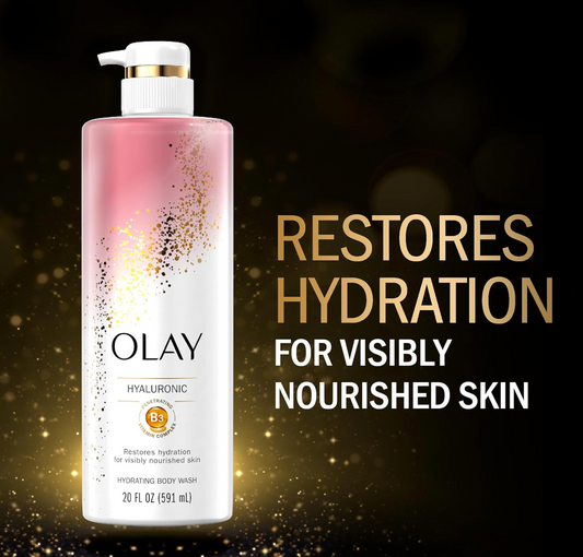 Olay Cleansing & Nourishing Body Wash with Hyaluronic Acid & Vitamin B3 Complex