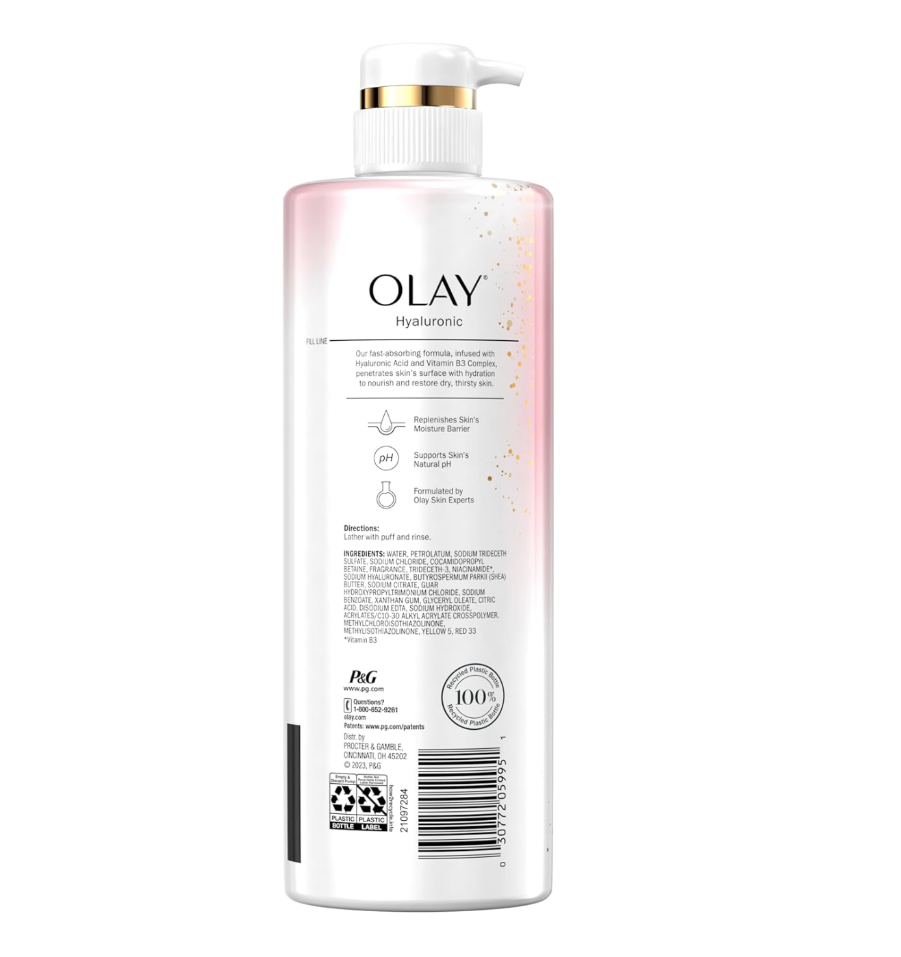 Olay Cleansing & Nourishing Body Wash with Hyaluronic Acid & Vitamin B3 Complex