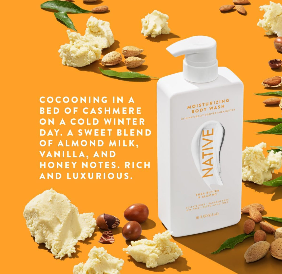 Native Shea Butter & Almond Moisturising Body Wash