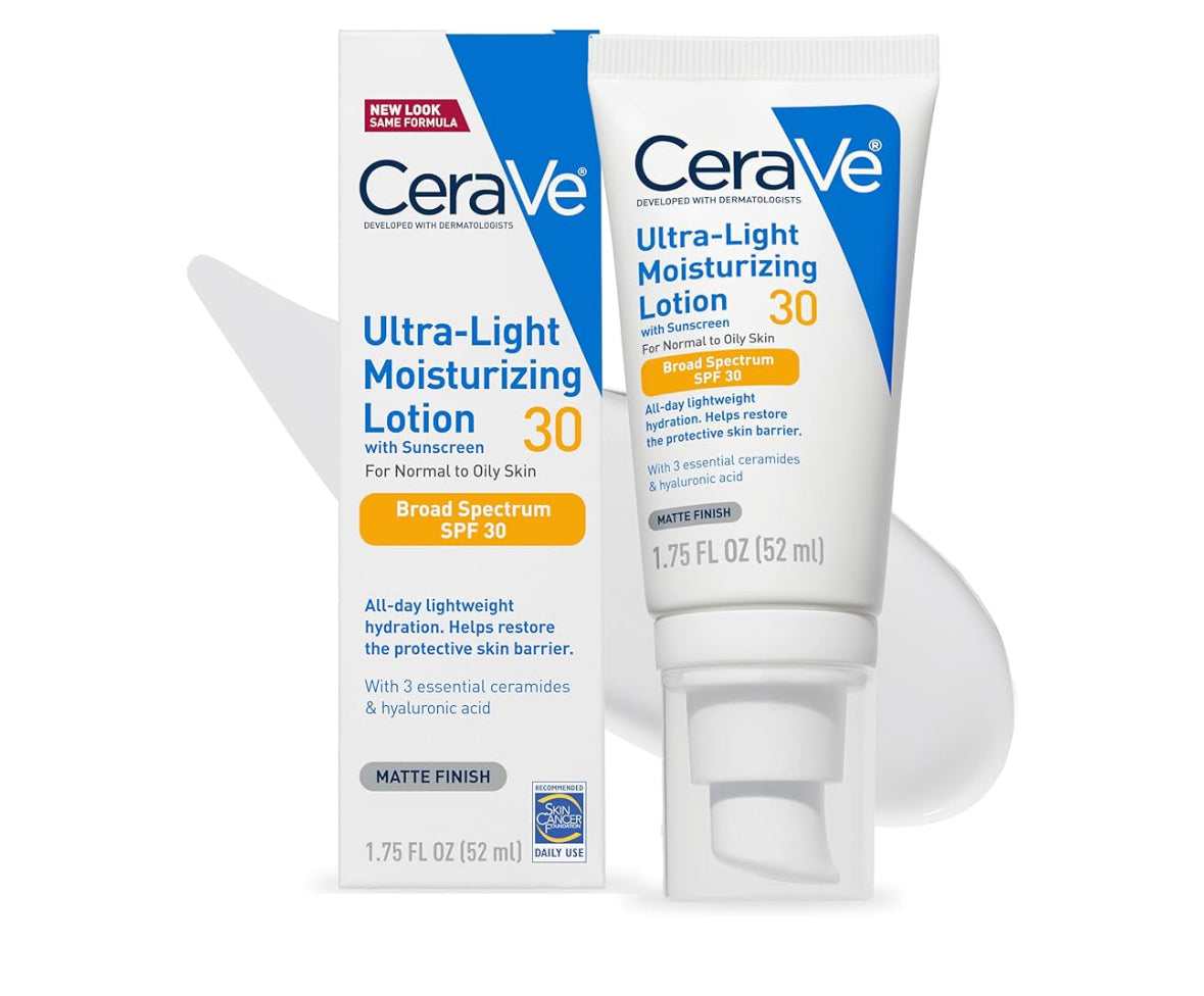 CeraVe Ultra-Light Moisturizing Lotion With SPF 30 Sunscreen