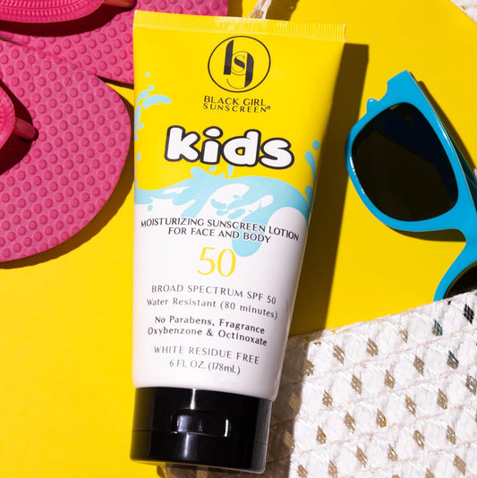 Black Girl Sunscreen Large Kids SPF 50 Sunscreen Lotion