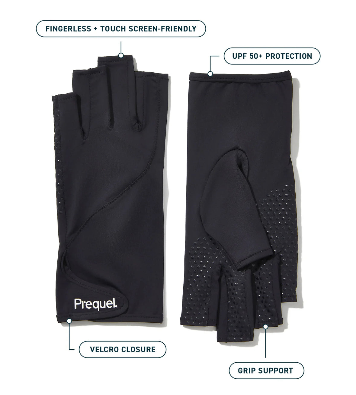 Prequel Fingerless Sun Gloves UPF 50+