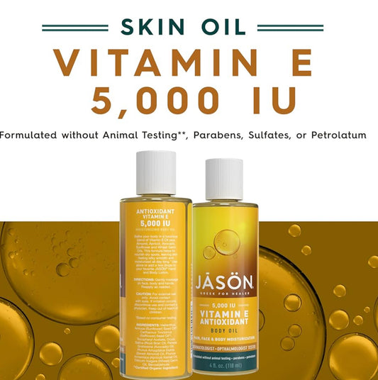 JASON Vitamin E 5,000 IU Moisturizing Body Oil
