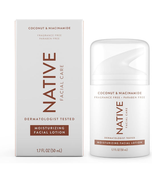 Native Daily Facial Moisturiser Cleanser Coconut & Vanilla