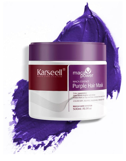 Karseell Purple Hair Mask For Blonde Silver Gray Highlighted Hair
