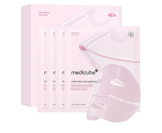 Medicube Salmon DNA PDRN Pink Collagen Jelly Face Masks 4 Pack