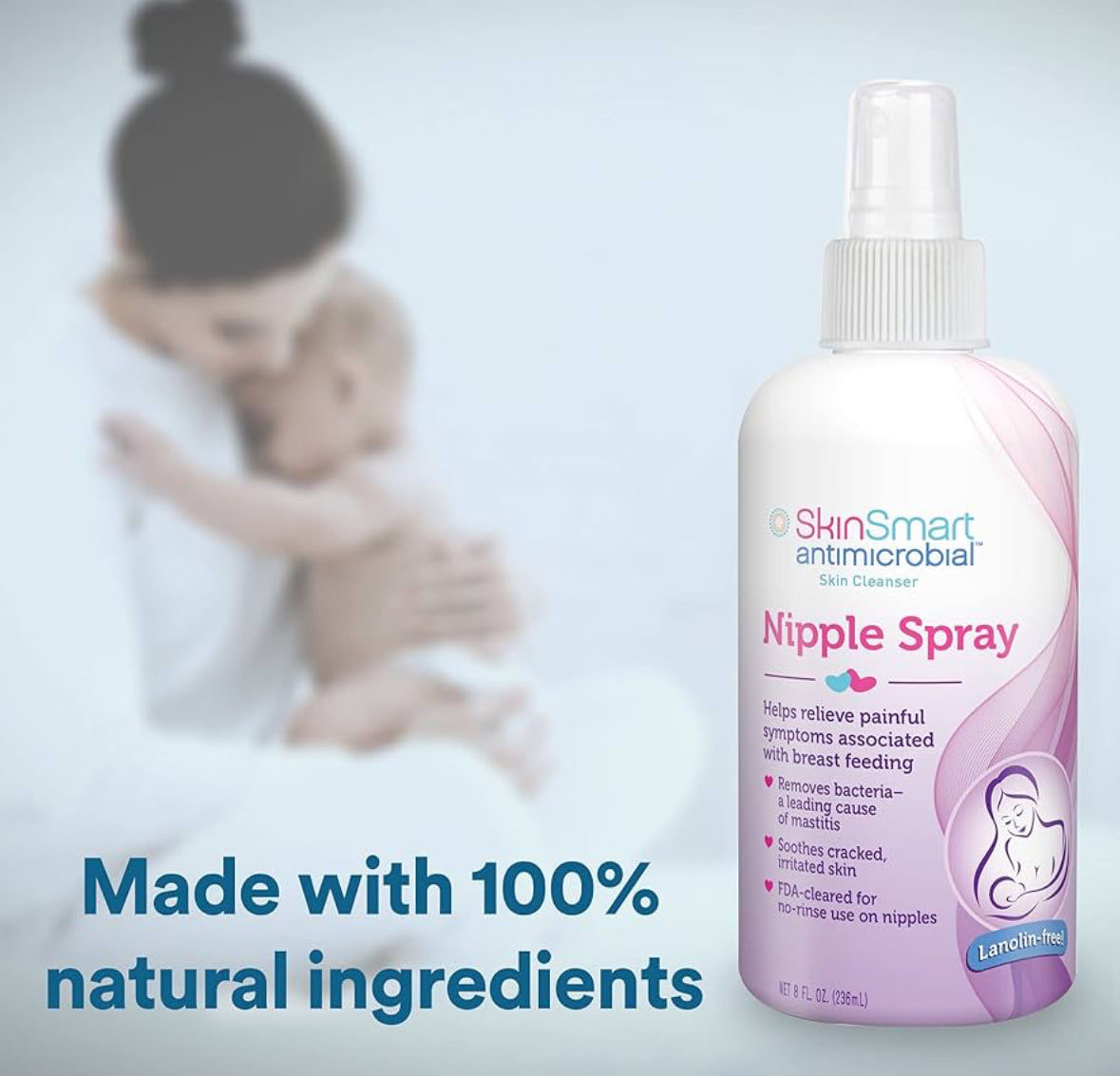 SkinSmart Nipple Relief Spray for Breastfeeding