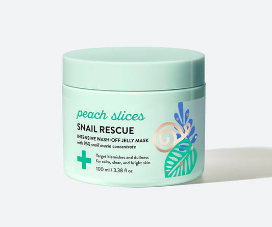 Peach Slices Snail Rescue Intensive Wash-Off Jelly Mask