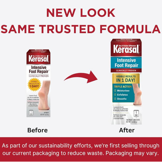Kerasal Intensive Foot Repair Healing Ointment for Cracked Heels and Dry Feet
