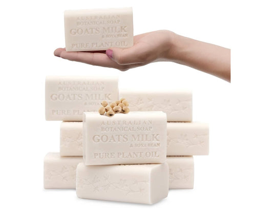 Australian Botanical Soap Goat Milk Soap Bars Pack of 8