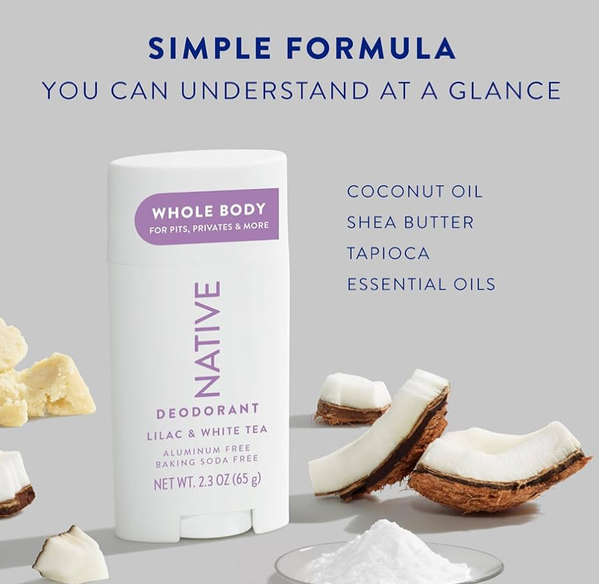 Native Whole Body Deodorant Stick Lilac & Tea