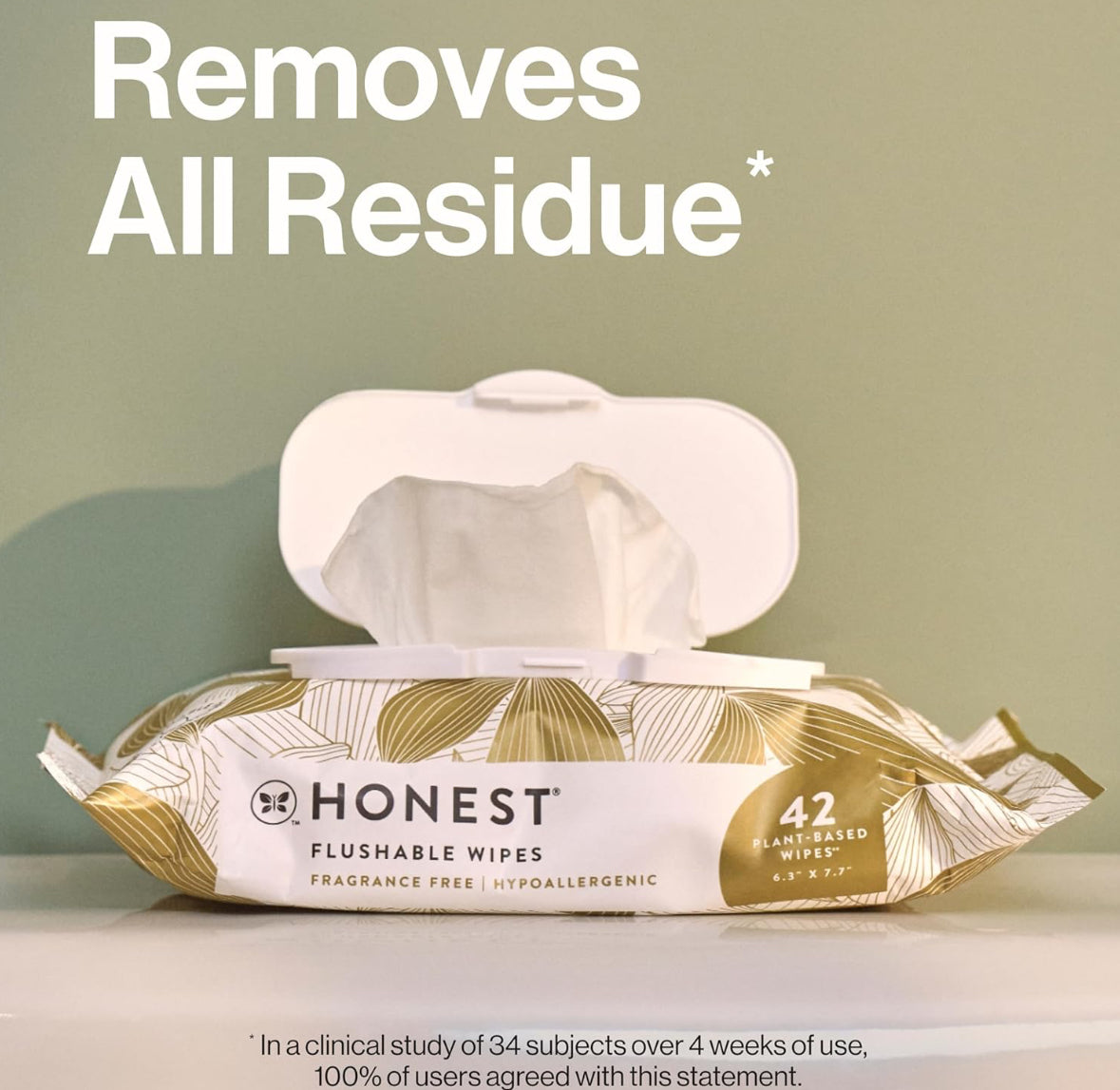 The Honest Company Flushable Wipes for Sensitive Skin - 126 Count