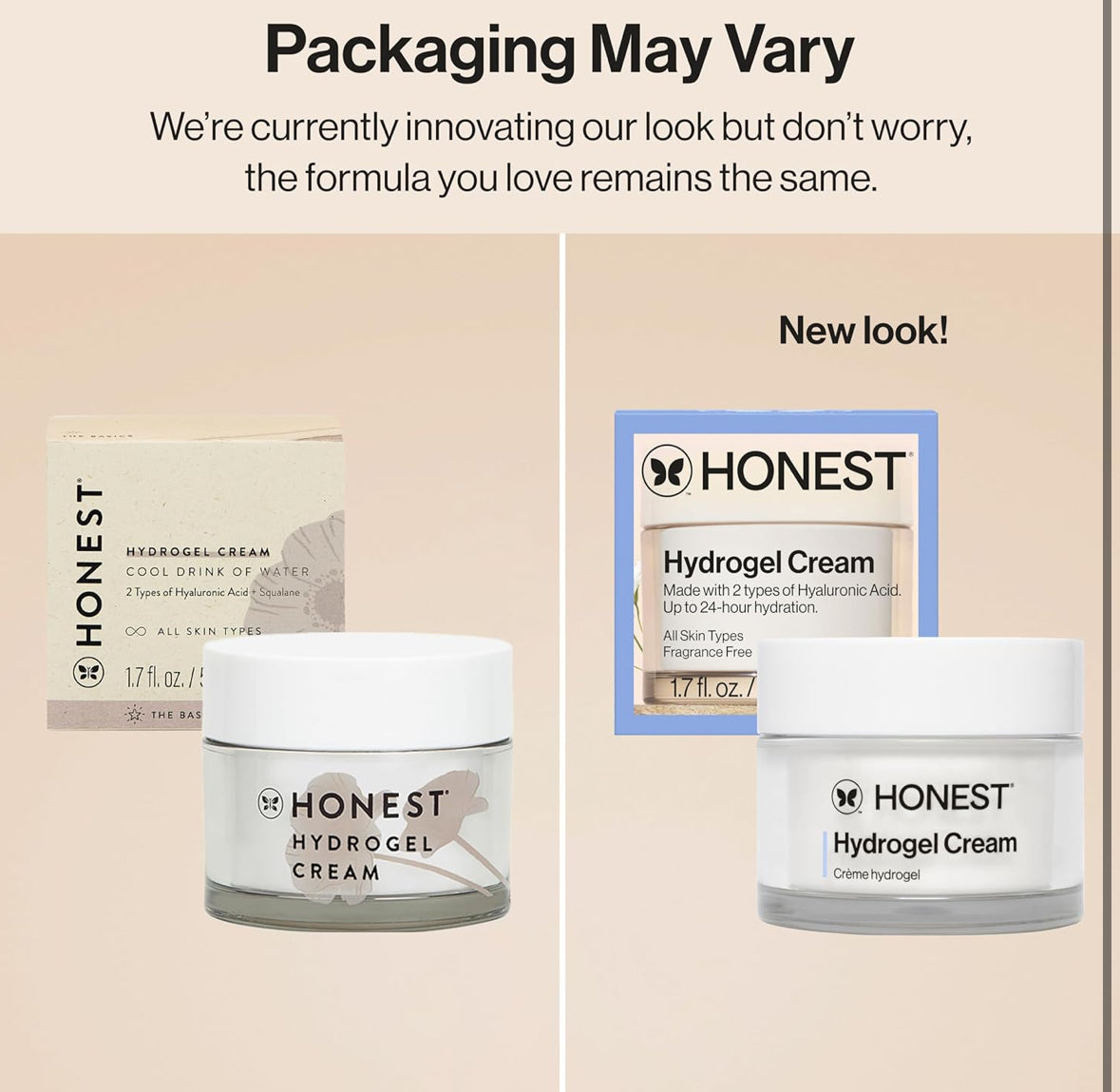 Honest Beauty Hydrogel Cream with Hyaluronic Acid