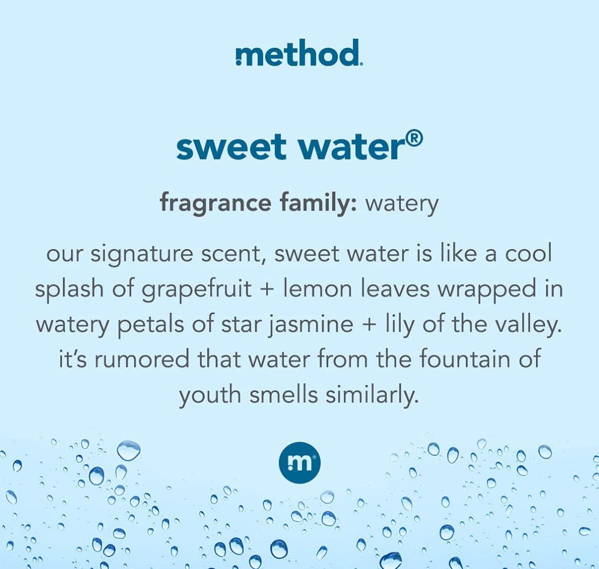 Method Sweet Water Foaming Hand Soap Pack of 3
