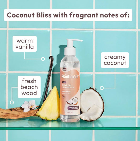 Skintimate 2-in-1 Shave Oil & Moisturiser Coconut Bliss