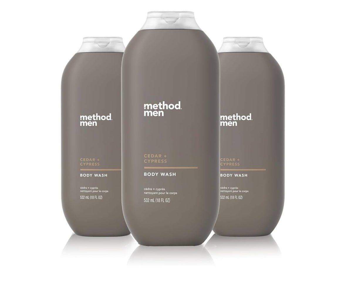 Method Men Cedar + Cypress Body Wash Pack of 3