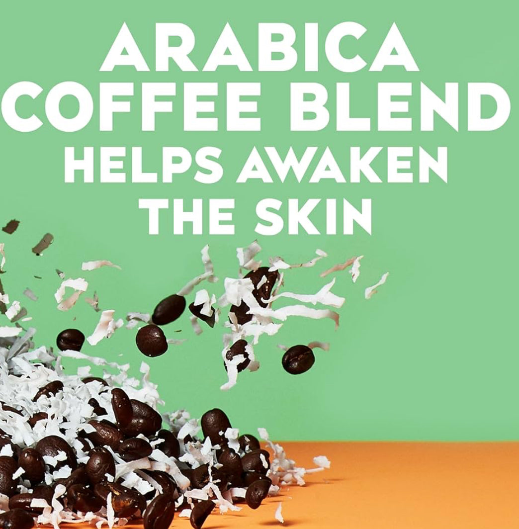 OGX Smoothing + Coconut Coffee Exfoliating Body Scrub with Arabica Coffee & Coconut Oil