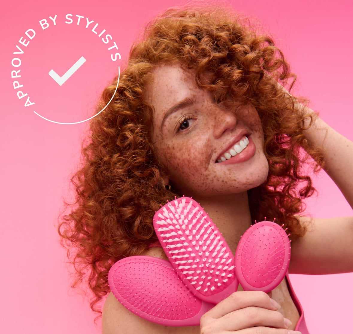 Wet Brush Original Detangler Hair Brush Golden Gingham