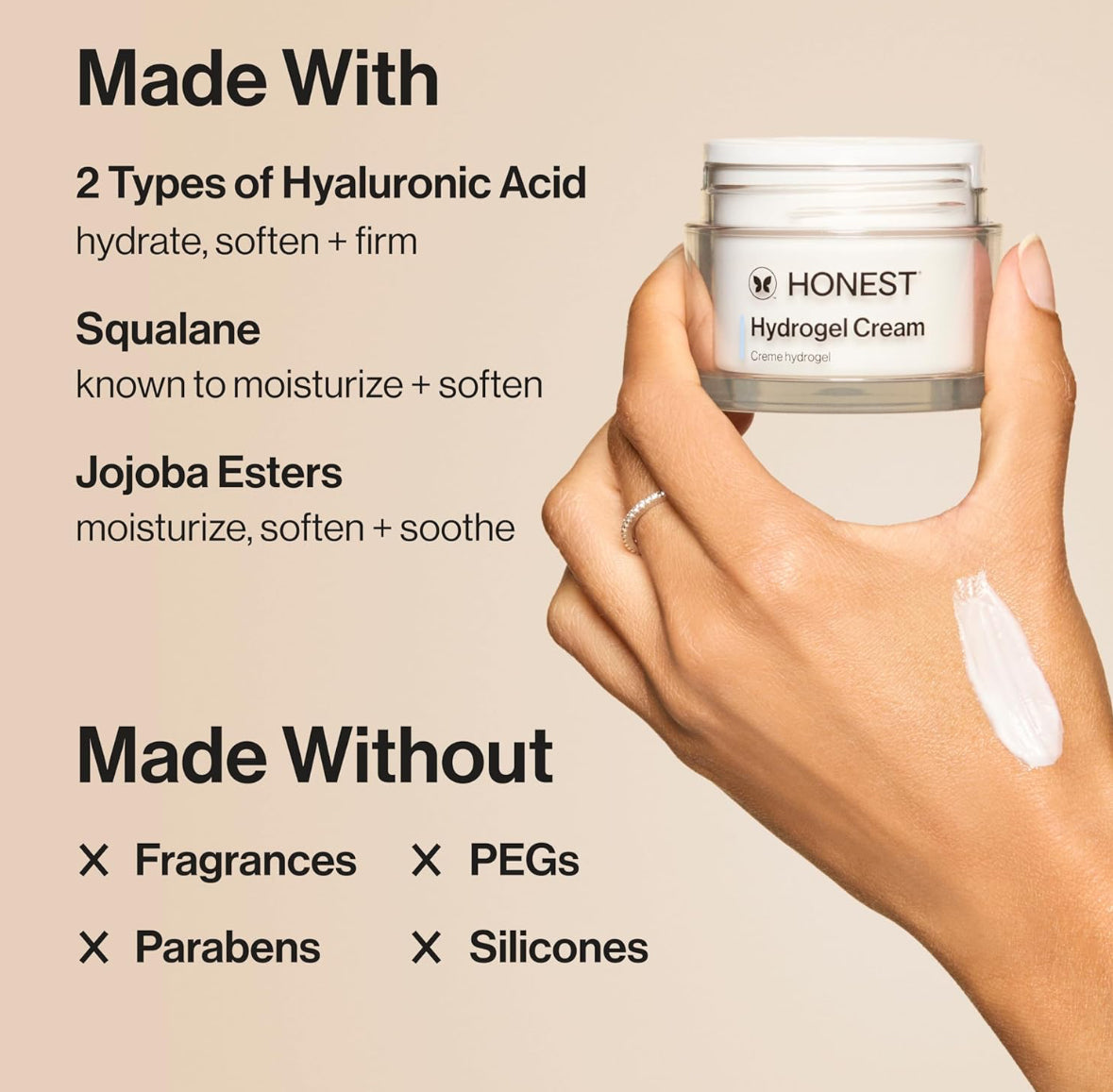 Honest Beauty Hydrogel Cream with Hyaluronic Acid