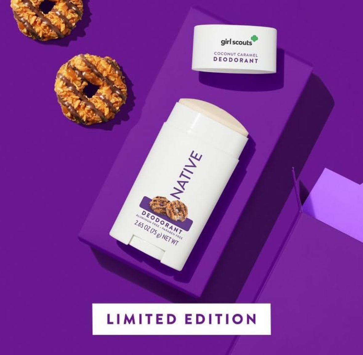 Native Limited Edition Girl Scout Coconut Caramel Cookie Deodorant