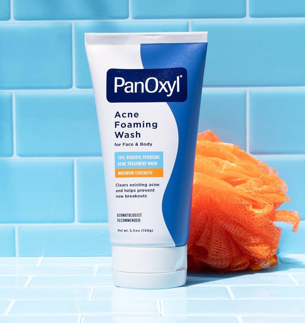 PanOxyl Acne Foaming Wash 10% Benzoyl Peroxide Maximum Strength