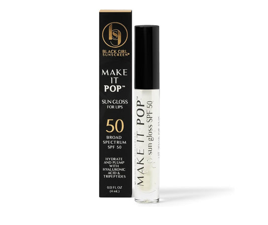 Black Girl Sunscreen Make It Pop Lip Sungloss SPF50