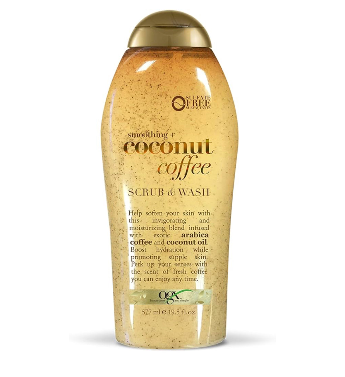 OGX Smoothing + Coconut Coffee Exfoliating Body Scrub with Arabica Coffee & Coconut Oil