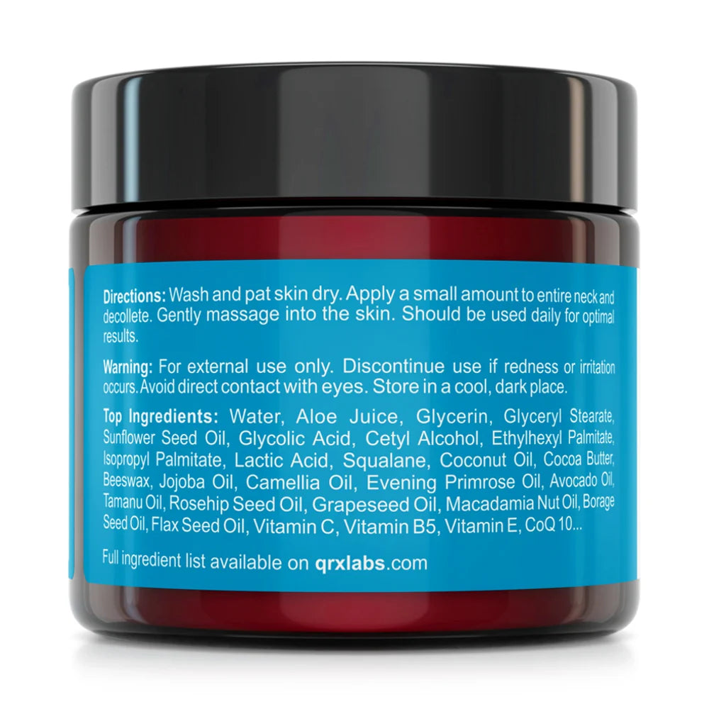 QRxLabs Lemon Verbena Neck Firming Cream